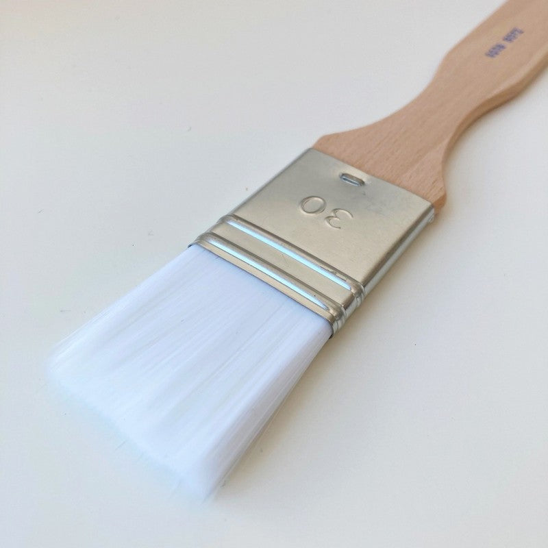 Flachpinsel Kunsthaar weiß 30 mm 9008