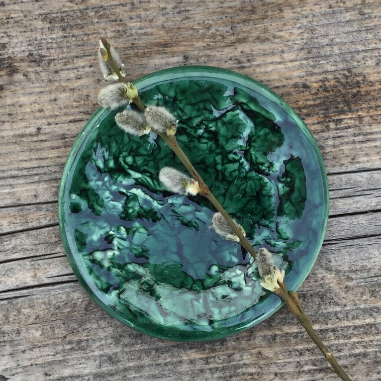 BOTZ 9343 Flaschengrün – Irdenware Keramikglasur